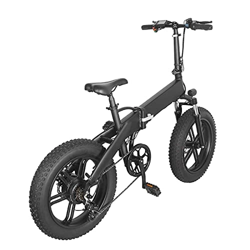 Bicicletas eléctrica : Bicicleta de montaña ​eléctrica para adultos, bicicletas eléctrica plegablescon batería de iones de litio extraíble de 10.4 AH, motor de 36 V 500 W y bicicleta eléctrica de 7 velocidades