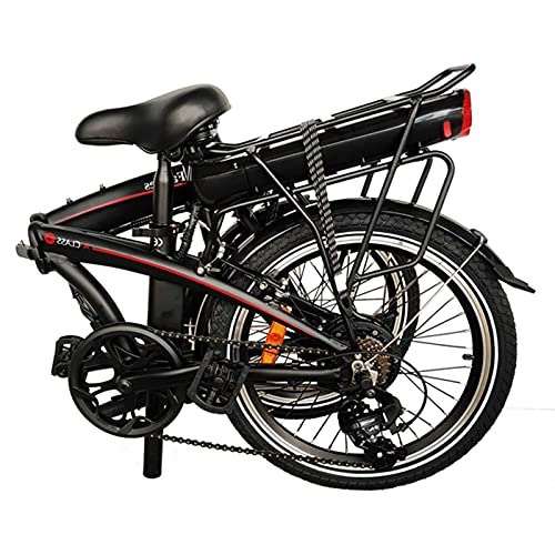 Bicicletas eléctrica : Bicicleta Elctrica de Montaa Ciclomotor Negro, 75 Ah Motor 250 W Alcance hasta 45-55 km 25 km / h, Bicicletas Plegables para Mujeres / Hombres