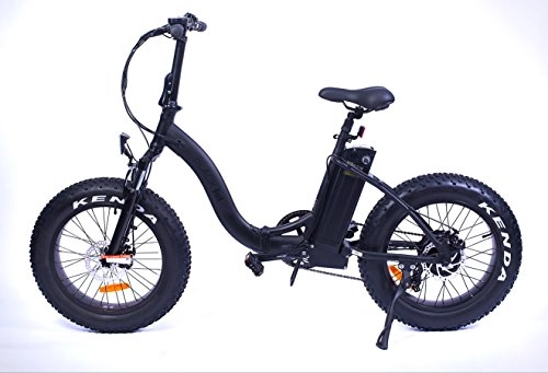 Bicicletas eléctrica : Bicicleta elctrica plegable Yadea France Black Fat Bike