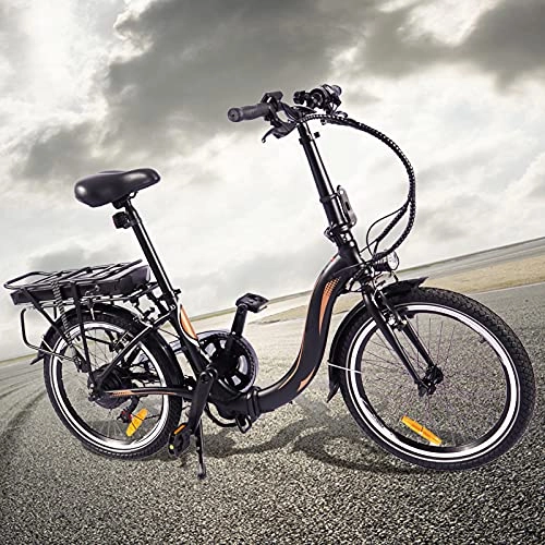 Bicicletas eléctrica : Bicicleta electrica Adulto 20 Pulgadas E-Bike 7 velocidades Crucero Inteligente Una Bicicleta eléctrica Adecuada para el Uso Diario de Todos