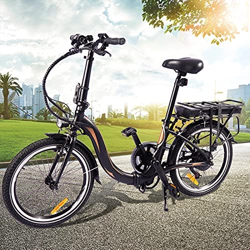Bicicletas eléctrica : Bicicleta electrica Adulto 250W Motor Sin Escobillas Bicicleta Eléctrica Urbana Cuadro Plegable de aleación de Aluminio Crucero Inteligente Adultos Unisex