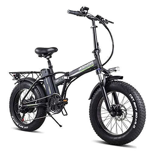 Bicicletas eléctrica : Bicicleta Electrica de 20 Pulgadas 800 W, Bicicleta Eléctrica Plegable con Batería de 48 V 15AH, Neumático Gordo Bicicleta de Montaña para Adultos, Velocidad Máxima de 45km / h
