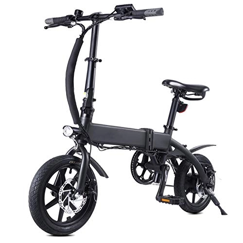 Bicicletas eléctrica : Bicicleta eléctrica 14 Pulgadas Plegable de 250 W Festnjght, Asistencia eléctrica para desplazamientos, Bicicleta eléctrica con batería de 10 Ah, Rango de 50 a 55 km