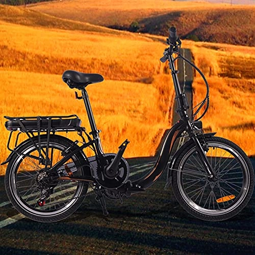 Bicicletas eléctrica : Bicicleta eléctrica 20 Pulgadas E-Bike 7 velocidades Batería de 45 a 55 km de autonomía ultralarga Una Bicicleta eléctrica Adecuada para el Uso Diario de Todos