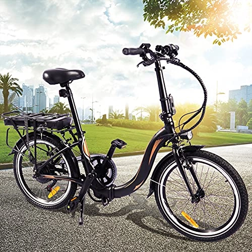 Bicicletas eléctrica : Bicicleta eléctrica 250W Motor Sin Escobillas Bicicleta Eléctrica Urbana Cuadro Plegable de aleación de Aluminio Batería de 45 a 55 km de autonomía ultralarga Compañero Fiable para el día a día