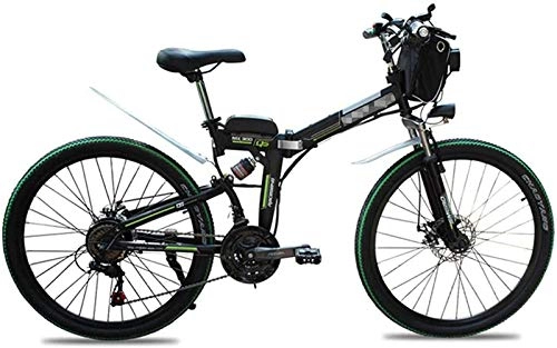 Bicicletas eléctrica : Bicicleta Eléctrica Bicicletas eléctricas plegables para adultos, aleación de magnesio Ebikes Bicicletas Todos terrenos, comodidades bicicletas híbridas reclinadas / bicicletas de carretera de 26 pulg
