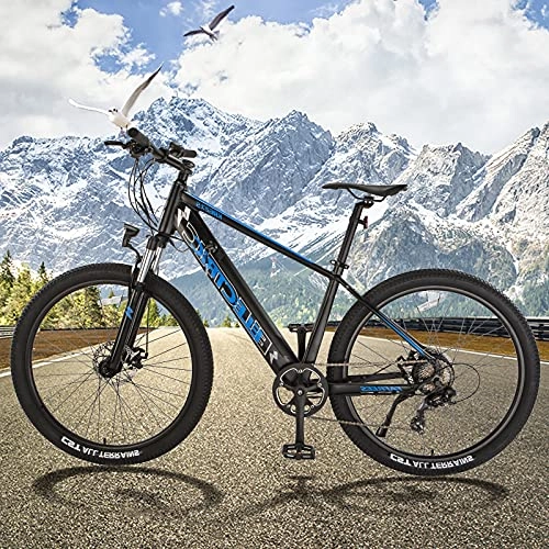 Bicicletas eléctrica : Bicicleta Eléctrica de Montaña Batería Litio 36V 10Ah Mountain Bike de 27, 5 Pulgadas Bicicleta eléctrica Inteligente Engranaje De 7 Velocidad De Shimano Compañero Fiable para el día a día
