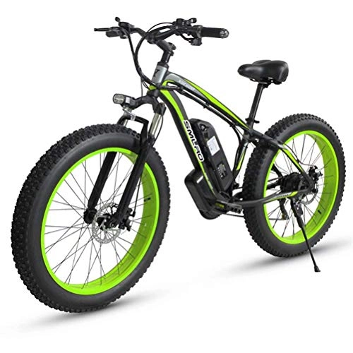 Bicicletas eléctrica : Bicicleta eléctrica de montaña para adultos, Bicicleta eléctrica con batería de litio, Bicicleta eléctrica Beach Cruiser, Bicicleta eléctrica de ciudad, Bicicleta eléctrica con neumáticos gruesos de 2