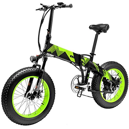 Bicicletas eléctrica : Bicicleta Eléctrica de Montaña Plegable 1000W / 500W con Ruedas Anchas 20 x 4 Pulgadas Removible Bateria de Litio 48V 10, 4AH Aluminio Bicicleta de Playa Nieve Todo Terreno para Adultos [EU Stock