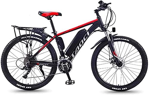Bicicletas eléctrica : Bicicleta eléctrica de Nieve, Bicicleta de montaña eléctrica 26"30 velocidades de Velocidad para Adultos, 350W 13Ah Capacidad de Gran Capacidad de li.