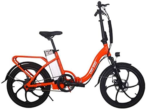 Bicicletas eléctrica : Bicicleta eléctrica de nieve, Bicicleta eléctrica para adultos Bicicleta eléctrica plegable Velocidad máxima 32 km / h con 36V 10Ah Batería de iones de litio extraíble 250W Bicicleta de cercanía urban