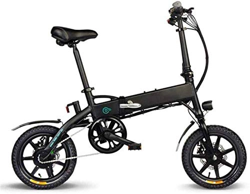 Bicicletas eléctrica : Bicicleta eléctrica de nieve, Bicicleta eléctrica para adultos portátiles plegables de 14 pulgadas, excelente rendimiento de absorción de impactos en marco de aluminio plegable E-bicicletas, velocidad