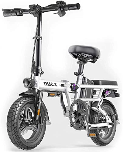 Bicicletas eléctrica : Bicicleta eléctrica de nieve, Bicicletas eléctricas for adultos, plegable E-Bici, Velocidad máxima 25 kilometros / h, la carga máxima 150kg, 48V de iones de litio, Ecológico bicicletas for conducción