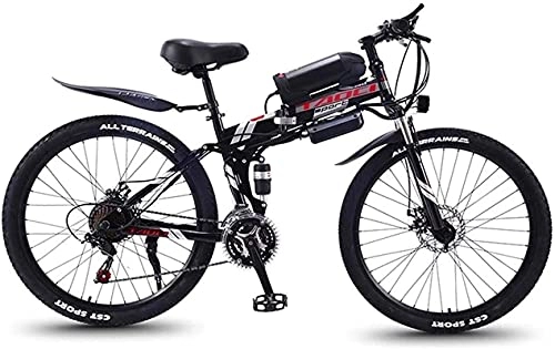 Bicicletas eléctrica : Bicicleta eléctrica de Nieve, Bicicletas eléctricas rápidas para Adultos Bicicleta de montaña eléctrica Plegable, Bicicletas de Nieve de 350W, batería.