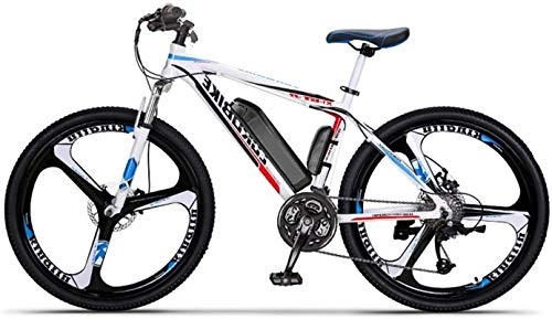 Bicicletas eléctrica : Bicicleta eléctrica de nieve, Electric Bike City Hombres, extraíble 36V 10AH / 14AH de litio-ion batería integrada, 27-nivel de desplazamiento asistida, 110-130Km campo de prácticas, Frenos de disco d