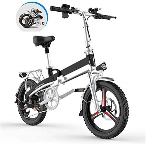 Bicicletas eléctrica : Bicicleta eléctrica de nieve, Plegable bicicleta eléctrica for los adultos, 20" Electric montaña de la bicicleta / conmuta E-bici, montar a caballo de tres modos Assist Alcance Hasta 60-80Km for la ci