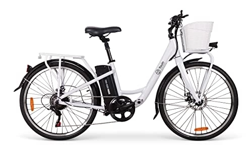 Bicicletas eléctrica : Bicicleta eléctrica de Paseo, Youin You-Ride Paris, Ruedas de 26", autonomía hasta 40 km, Cambio de Marchas Shimano 6 velocidades