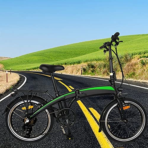 Bicicletas eléctrica : Bicicleta eléctrica Marco Plegable Motor Potente de 250W 250W Commuter E-Bike Batería de Iones de Litio Oculta 7.5AH extraíble