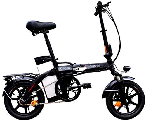 Bicicletas eléctrica : Bicicleta eléctrica para adultos Bicicleta eléctrica plegable de 14 pulgadas con batería de iones de litio extraíble de 48 V / 20 Ah para desplazamientos por la ciudad Ciclismo al aire libre Viajes Ej