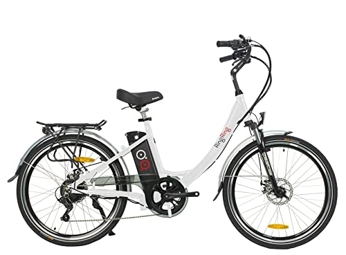 Bicicletas eléctrica : Bicicleta eléctrica Paseo Amsterdam (Blanco)