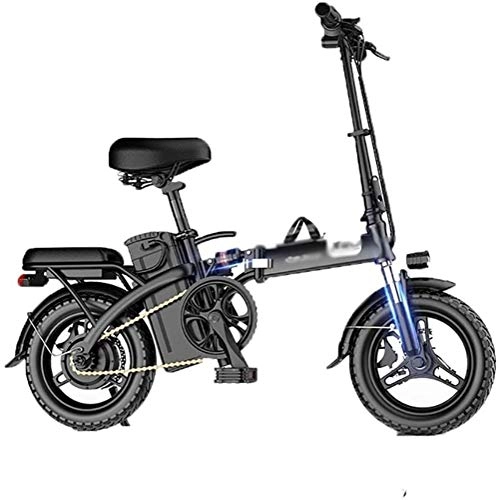 Bicicletas eléctrica : Bicicleta Eléctrica Plegable Adulto Bicicleta eléctrica for adultos, conmutar Ebike con la conversión de frecuencia de alta velocidad del motor, Ciudad de bicicletas Velocidad máxima 25 km / h Bicicle