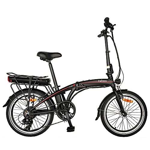 Bicicletas eléctrica : Bicicleta eléctrica Plegable de 20 Pulgadas, Bicicleta eléctrica de 250 W 36 V 10 Ah, Velocidad máxima de 25 km / h, Bicicleta Adecuada para Mujeres y Adultos
