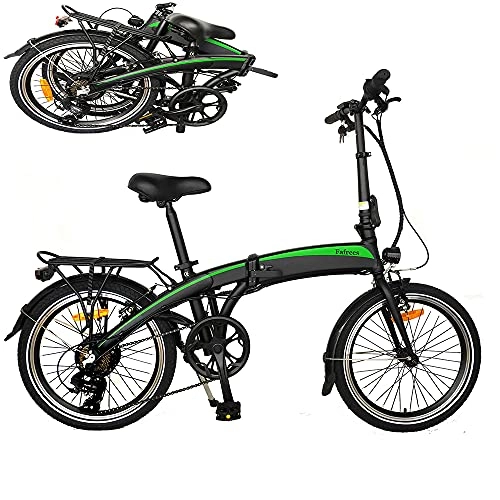 Bicicletas eléctrica : Bicicleta Eléctrica Plegable de 20 Pulgadas con Pedales, Bicicleta Eléctrica 250W 36V 7.5AH Velocidad máxima 25 km / h Bicicleta Ideal para Mujeres y Ancianos (Carga Rapida & Entrega Rápida)