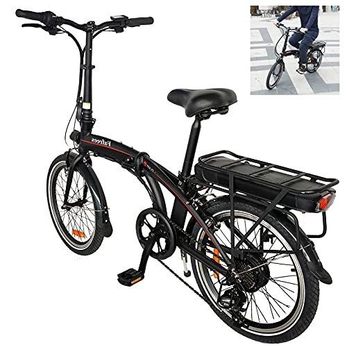Bicicletas eléctrica : Bicicleta Eléctricas Bicicletas Plegables Negro Bicicletas De Carretera 250W Batera 48V 16Ah 25 km / h Bicicletas De montaña para Hombres / Adultos
