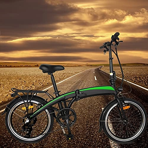 Bicicletas eléctrica : Bicicletas electricas Plegables E-Bike Rueda óptima de 20" 3 Modos de conducción 7 velocidades Batería de Iones de Litio Oculta de 7, 5AH