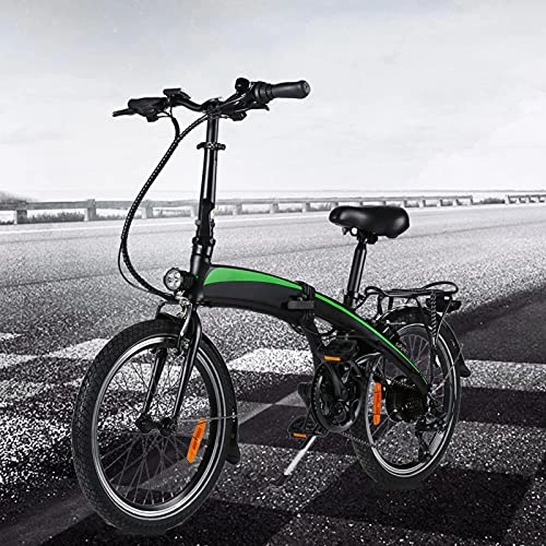 Bicicletas eléctrica : Bicicletas electricas Plegables Marco Plegable 20 Pulgadas 3 Modos de conducción 7 velocidades Batería de Iones de Litio Oculta 7.5AH extraíble