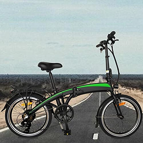 Bicicletas eléctrica : Bicicletas electricas Plegables Marco Plegable Motor Potente de 250W 250W 7 velocidades Autonomía de 35km-40km