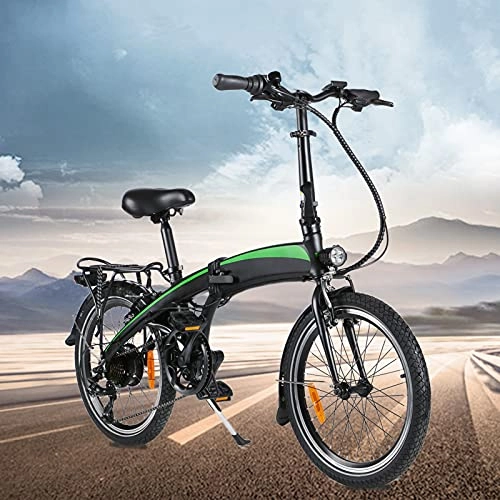 Bicicletas eléctrica : Bicicletas electrico Marco Plegable 20 Pulgadas 3 Modos de conducción 7 velocidades Autonomía de 35km-40km