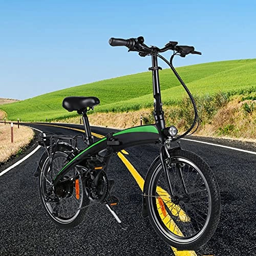 Bicicletas eléctrica : Bicicletas electrico Marco Plegable Rueda óptima de 20" 250W 7 velocidades Autonomía de 35km-40km