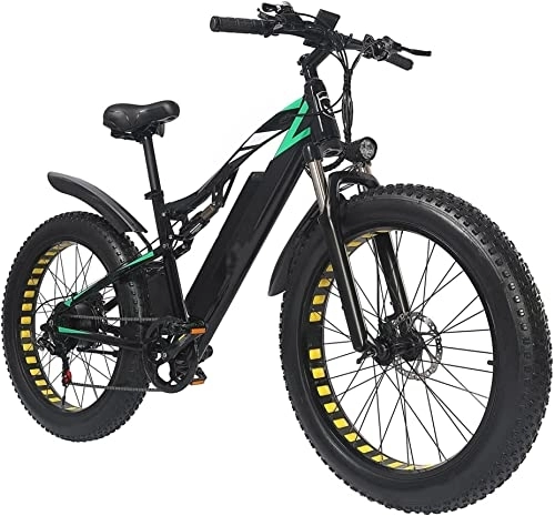 Bicicletas eléctrica : Bicicletas eléctricas de 7 velocidades para hombres Bicicleta eléctrica, Bicicletas eléctricas para adultos Bicicletas eléctricas de neumáticos gordos 26 * 4.0