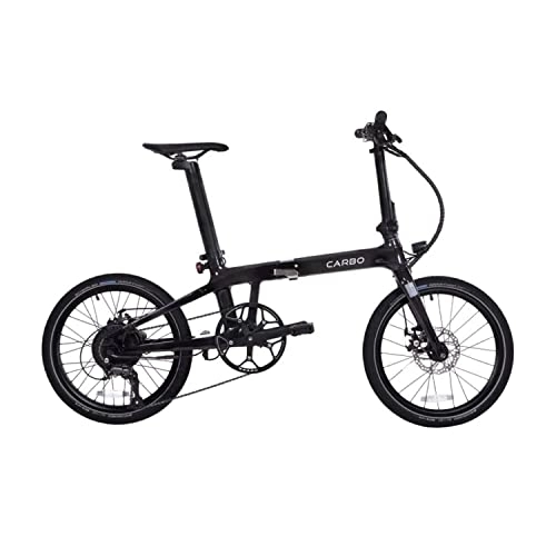 Bicicletas eléctrica : CARBO - MODELO S Bicicleta eléctrica, frenos de disco duales, motor de cubo de 250 engranajes, batería Samsung de 36 V x 7 Ah, neumáticos Schwalbe Big Apple, ebike plegable