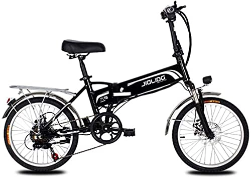 Bicicletas eléctrica : CCLLA Bicicleta eléctrica de montaña para Adultos de 20 Pulgadas, batería de Litio de 48 V, Bicicletas eléctricas de 350 W, Bicicleta eléctrica Plegable de aleación de Aluminio de Grado aeroespaci