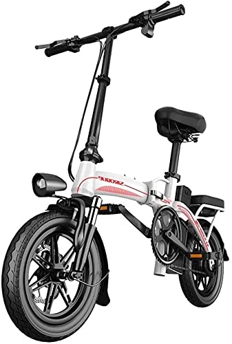 Bicicletas eléctrica : CCLLA Bicicletas eléctricas Plegables para Adultos Bicicletas Confort Bicicletas reclinadas / de Carretera híbridas 14 Pulgadas, batería de Litio de 30 Ah, Freno de Disco, para Adultos, Hombres mu