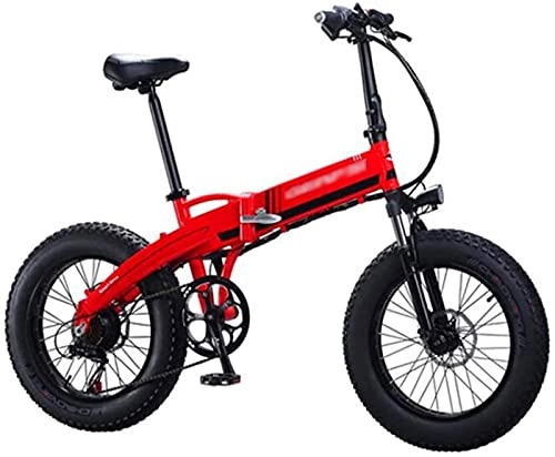 Bicicletas eléctrica : CCLLA Bicis eléctricas de 20 Pulgadas, Ciclo al Aire Libre Adulto del Adulto de la Bici de montaña de la Bicicleta de la aleación de Aluminio