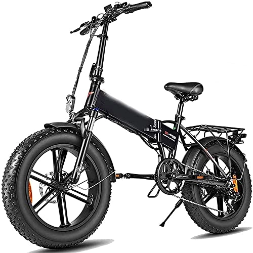 Bicicletas eléctrica : CDPC Bicicleta eléctrica, Bicicleta eléctrica Plegable, Bicicleta de montaña para Adultos con batería de Litio 48v12.5a, Palanca de Cambios de 7 velocidades, Cargador de batería rápido, Bicicleta