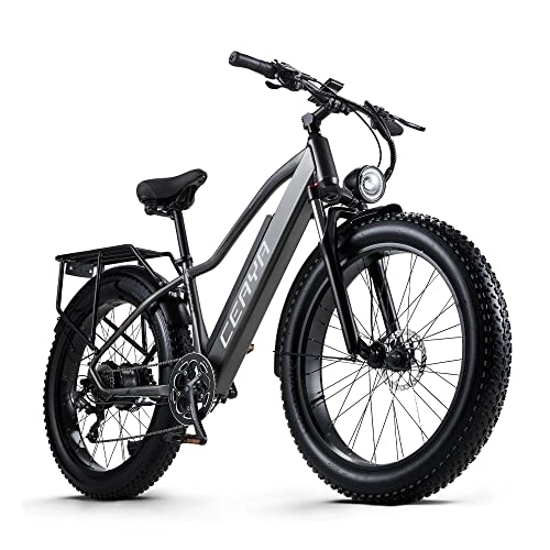 Bicicletas eléctrica : CEAYA Bicicleta Electrica 26" Ebike para Adulto Bici Electrica Montaña RX20 con Batería 48V18Ah, Shimano 8v, Frenos de Disco Hidráulicos, Portaequipajes