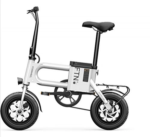Bicicletas eléctrica : CYGGL Bicicleta elctrica Plegable 12"con batera de Iones de Litio de 36 V, Motor de 350 W y Arranque Remoto Bicicleta elctrica Ligera de Tres Modos