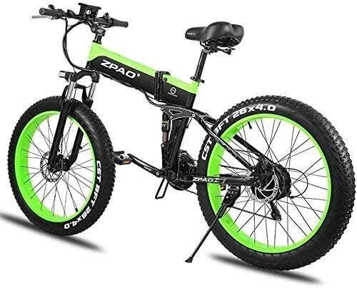 Bicicletas eléctrica : CYSHAKE Casual Neumáticos De Grasa 26 Pulgadas Bicicleta Eléctrica, Bicicleta De Montaña, Disco De Frenos Delantero Y Trasero con La Batería De Litio Extraíble Movimiento