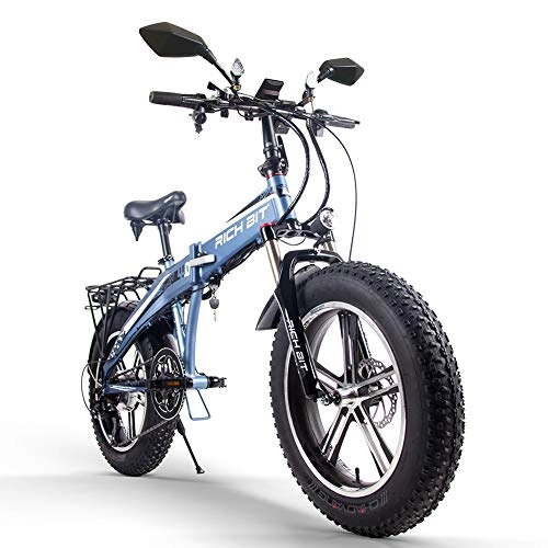 Bicicletas eléctrica : cysum TOP016 Bicicleta eléctrica Ebike Neumático de 20 Pulgadas 48V * 9.6Ah Batería Freno de Disco Bicicleta eléctrica de 3 Modos (In EU)