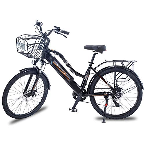 Bicicletas eléctrica : DDFGG Bicicleta eléctrica de 26 Pulgadas Batería Oculta 10AH Motor de Alta Velocidad 36V350W Bicicleta eléctrica, Black
