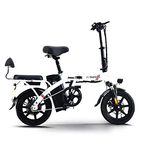 Bicicletas eléctrica : DODOBD Bicicleta Eléctrica Plegable E-Bike, Motor Eléctrico de Bicicleta de 250 W, 48 V / 8 Ah Batería Extraíble Bicicleta Eléctrica para Adultos Y Adolescentes Velocidad Máxima de 20 mph