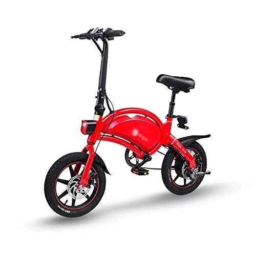 Bicicletas eléctrica : DODOBD Bicicleta Eléctrica Plegable E-Bike Scooter 350W Potente Motor Ebike Impermeable con 43 Millas de Alcance Frenos de Disco Dual-Marco de Aleación de Aluminio