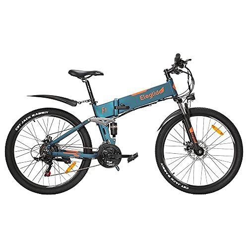Bicicletas eléctrica : Eleglide F1 26" E-Bicycle Bicicleta de montaña eléctrica plegable para adultos MTB Hombres / Mujeres Bicicletas híbridas de carreras al aire libre
