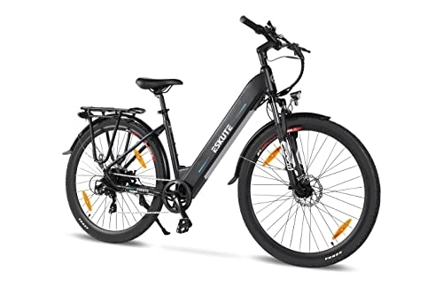 Bicicletas eléctrica : ESKUTE E-Bike Polluno de 28" para Adultos, Bicicleta Eléctrica Unisex con Batería Samsung Cell 36V 14, 5Ah, Bicicleta electrica de Paseo con Motor Bafang 250W
