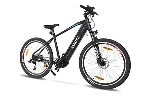 Bicicletas eléctrica : ESKUTE Ebike 27.5" Netuno Pro Bicicleta Eléctrica Montaña con Motor Central Bafang 250w Batería Samsung 36V 14.5A, Bici Electrica con Frenos de Disco Hidráulicos