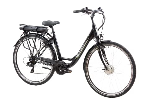 Bicicletas eléctrica : F.lli Schiano E- Moon 28", Bicicleta eléctrica de Paseo, Mujer, Negra